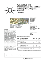Datasheet  AMMC-3040