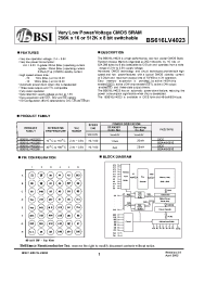 Datasheet  BS616LV4023