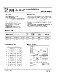 Datasheet  BS616LV8011