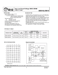Datasheet  BS616LV8015