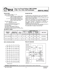 Datasheet  BS616LV8022