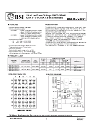 Datasheet  BS616UV2021