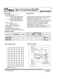 Datasheet  BS616UV4020
