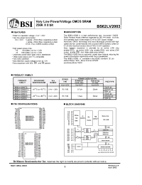 Datasheet  BS62LV2003