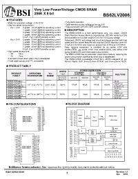 Datasheet  BS62LV2006