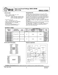 Datasheet  BS62LV2563