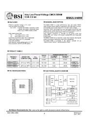 Datasheet  BS62LV4000