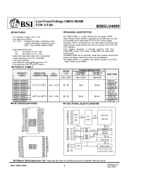 Datasheet  BS62LV4005