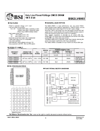 Datasheet  BS62LV8003