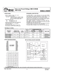 Datasheet  BS62LV8005