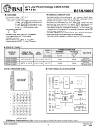 Datasheet  BS62LV8006