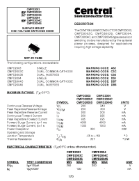Datasheet  CMPD2003C