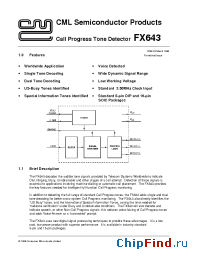Datasheet  FX643