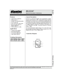 Datasheet  EL2221C