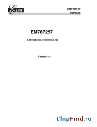 Datasheet  EM78P257