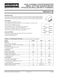Datasheet  MOCD217-M