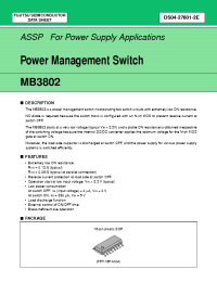 Datasheet  MB3802