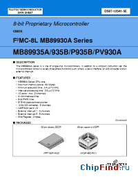 Datasheet  MB89930A