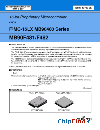 Datasheet  MB90F482