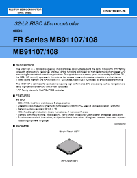 Datasheet  MB91107