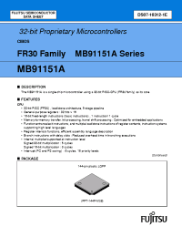 Datasheet  MB91151A