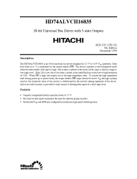 Datasheet  HD74ALVCH16835