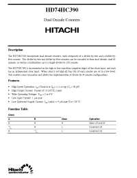 Datasheet  HD74HC390
