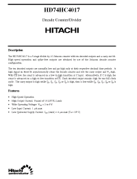 Datasheet  HD74HC4017