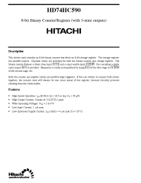 Datasheet  HD74HC590