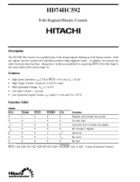 Datasheet  HD74HC592