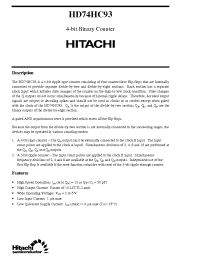 Datasheet  HD74HC93
