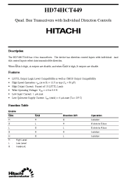 Datasheet  HD74HCT449