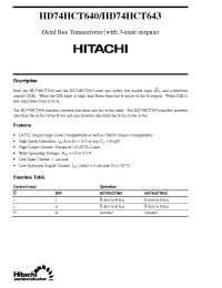 Datasheet  HD74HCT640
