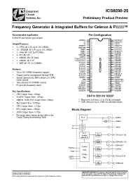 Datasheet  ICS9250yF-25-T
