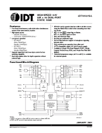 Datasheet  IDT70V27S