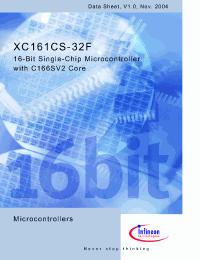 Datasheet  XC161CS-32F