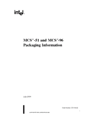 Datasheet  MCS-51