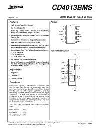 Datasheet  CD4013BMS