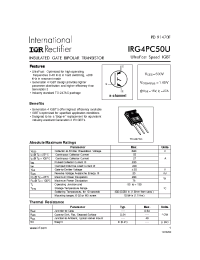 Datasheet  IRG4PC50U