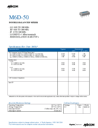 Datasheet  M6D-50