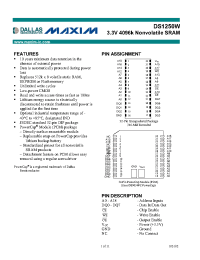 Datasheet  DS1250W-100