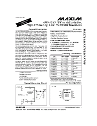 Datasheet  MAX765