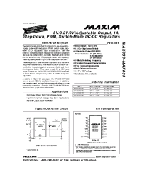 Datasheet  MAX830