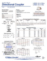 Datasheet  LRDC-12-1-75J