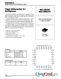 Datasheet  MC100E457