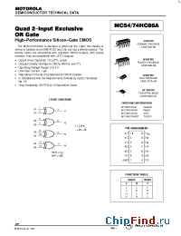 Datasheet  MC54/74HC86A