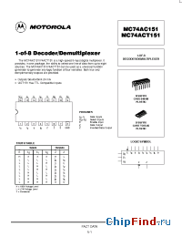 Datasheet  MC74AC151