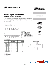 Datasheet  MC74AC253