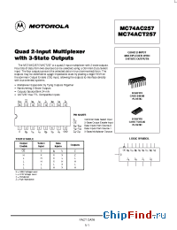 Datasheet  MC74AC257