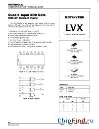 Datasheet  MC74LVX86